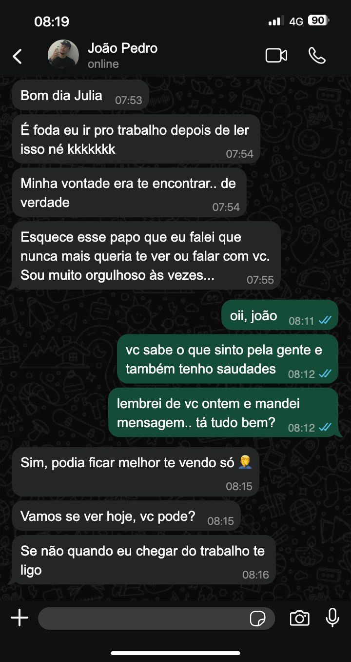 Ele responde de manhã querendo se ver